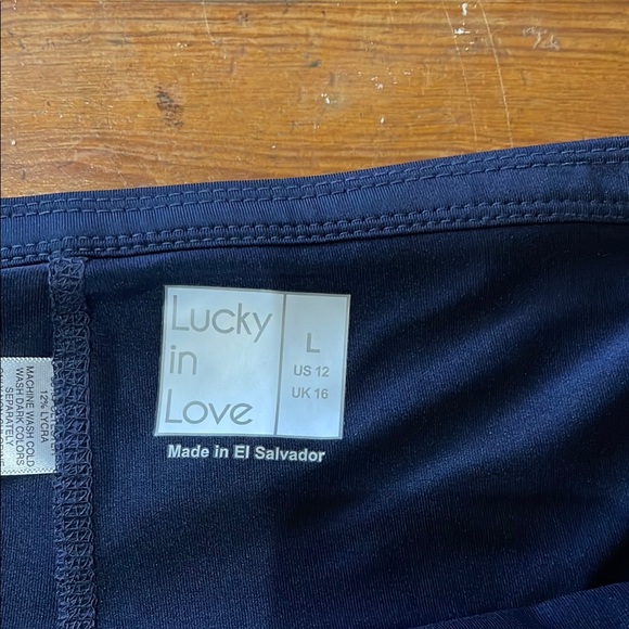 Lucky in Love Blue Mini Bubble Skirt with Ruffled Design for Athletic Activities - Picture 4 of 4